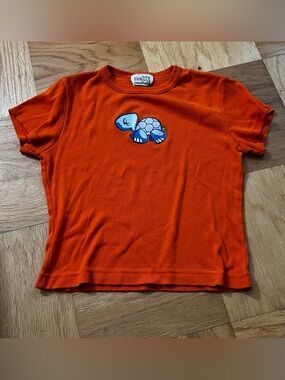 Vintage Y2K Next Generation Turtle Baby Doll Tee